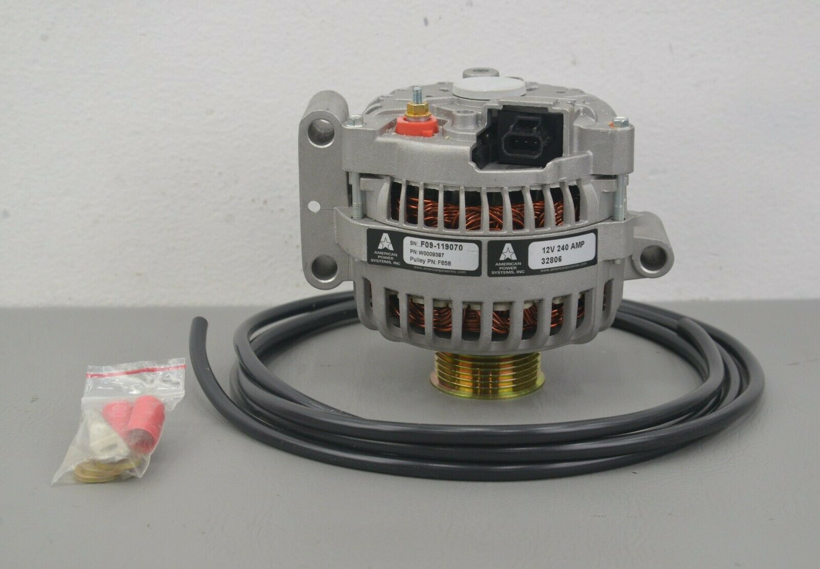 New American Power Systems Alternator 12V 240A PN W0009387 Pulley PN F858 –  Rhino Trade LLC