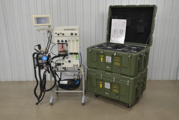North American Drager Narkomed M Anesthesia Machine Field Mobile Deployable Machine