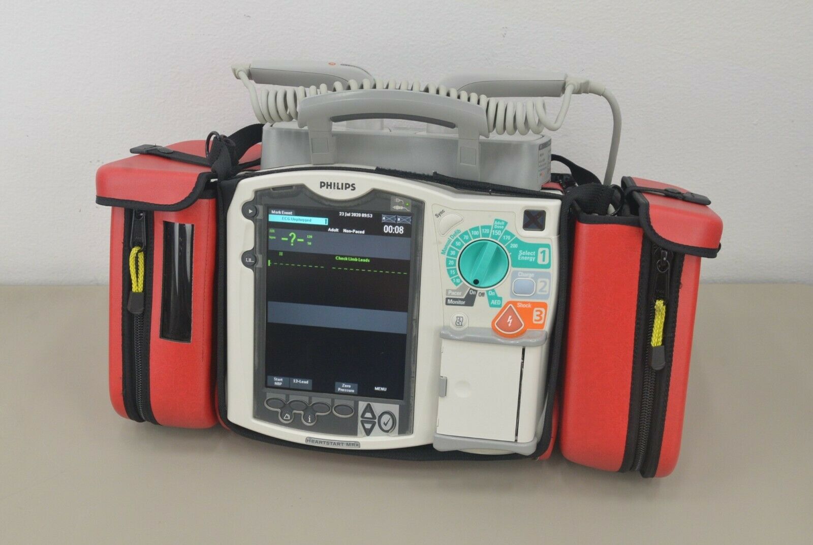Philips HeartStart MRx M3536A 12-Lead ECG SPo2 NIBP Monitor w/ Paddles (23230) – Rhino Trade LLC