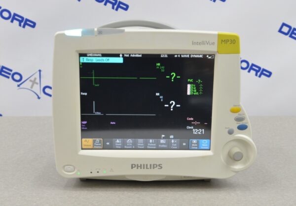 Philips IntelliVue MP30 Patient Monitor W/ IntelliVue G5, IntelliVue X2, SpO2, ECG & NBP