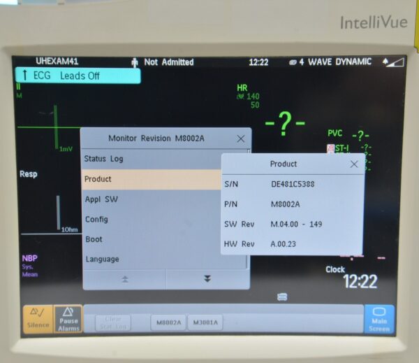 Philips IntelliVue MP30 Patient Monitor W/ IntelliVue G5, IntelliVue X2, SpO2, ECG & NBP