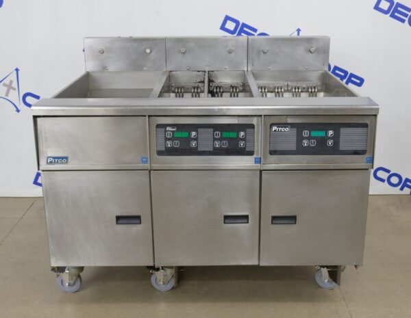 Pitco 3 Bay Commercial Electric Fryer SE14T-S, SE14-S, SEBNB14 480V 3ph