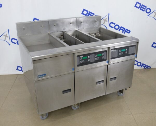 Pitco 3 Bay Commercial Electric Fryer SE14T-S, SE14-S, SEBNB14 480V 3ph
