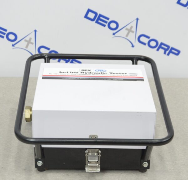 SPX OTC Model C-75 GPM In-Line Hydraulic Tester Flow Temp & Pressure 4221