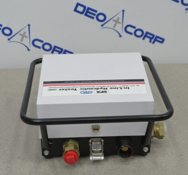 SPX OTC Model C-75 GPM In-Line Hydraulic Tester Flow Temp & Pressure 4221