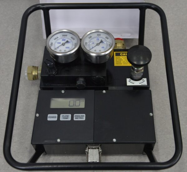 SPX OTC Model C-75 GPM In-Line Hydraulic Tester Flow Temp & Pressure 4221