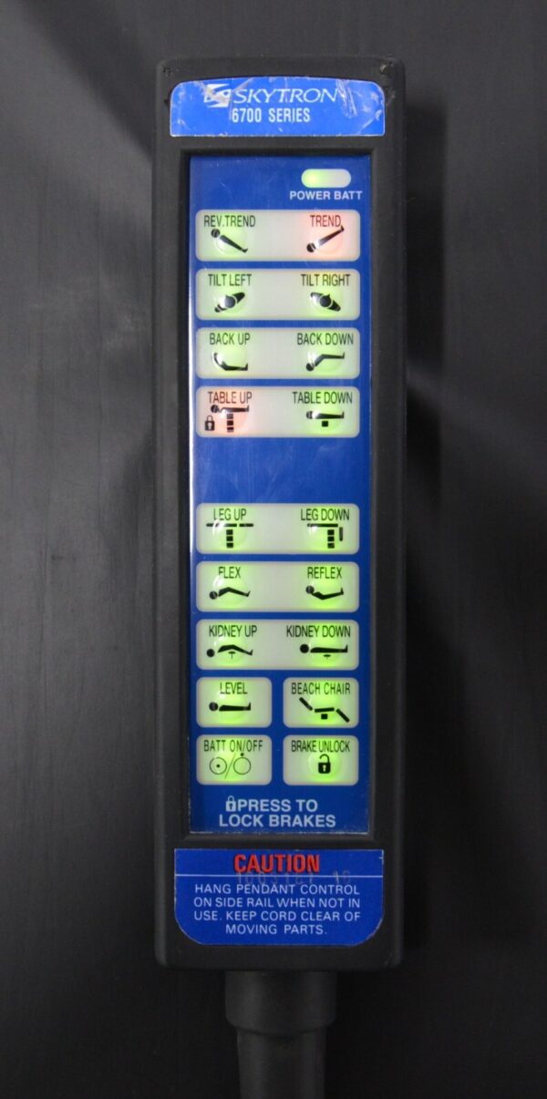 Skytron 6701 Hercules Surgical Table W/ Skytron 6700 Series Remote