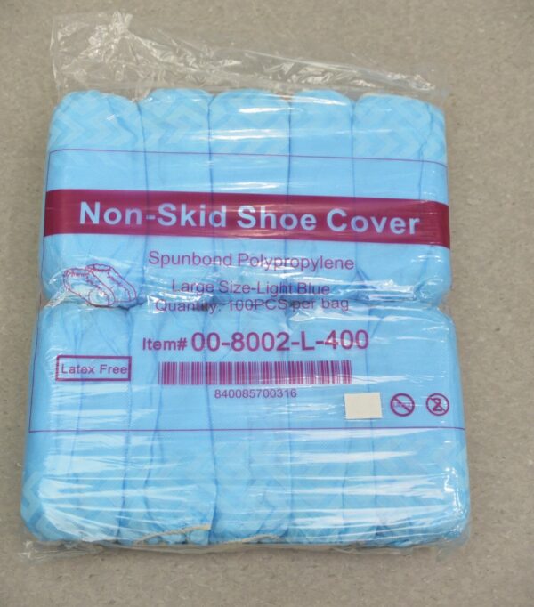 Spunbond Polypropylene Large Blue Non-Skid Shoe Covers 00-8002-L-400 Case of 400