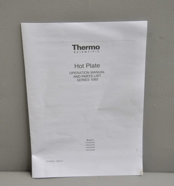 Thermo Scientific Type 2200 Model HPA2245M Aluminum Top Hot Plate 12×24