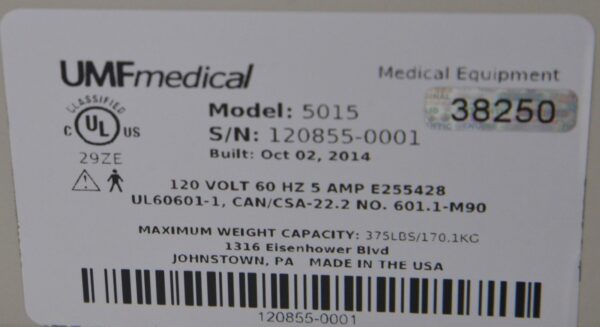 UMF Medical 5015 Power Podiatry Chair
