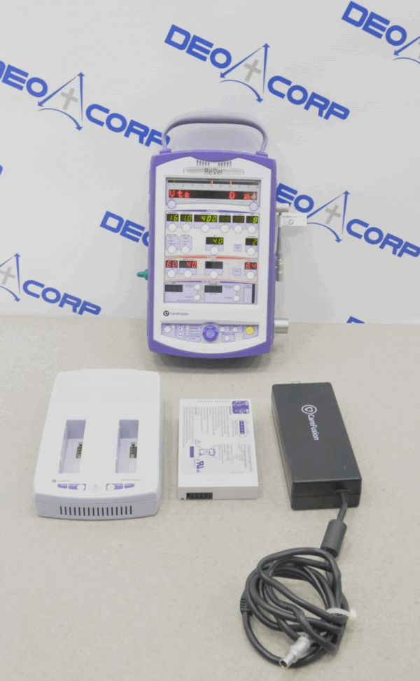 Vyaire Carefusion Revel Transport Ventilator W/ Adapter & 2 batteries
