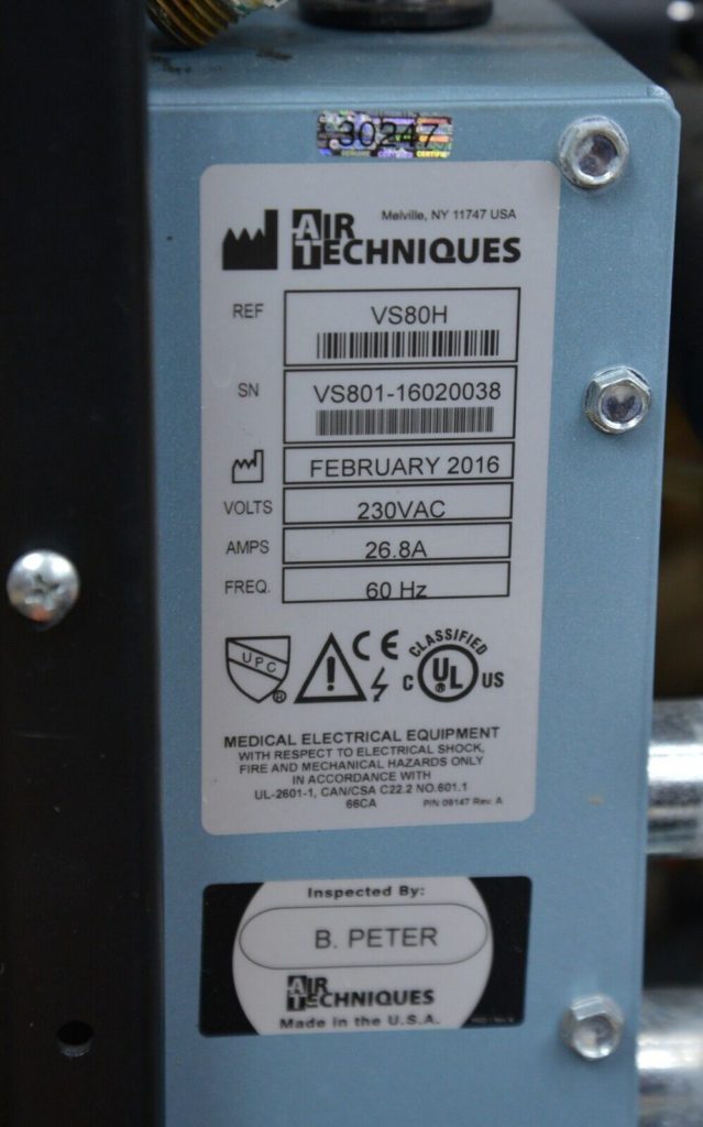 Air Techniques VacStar 80H Dental Vacuum 2 x 2hp Motors Rhino Trade LLC