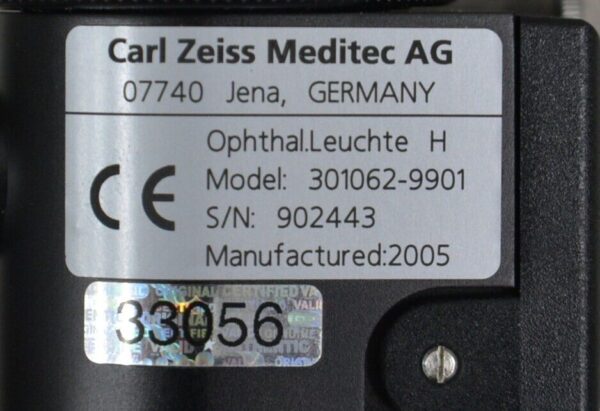 Carl Zeiss Meditec AG 301062-9901 Handheld Slit Lamp W/ Case