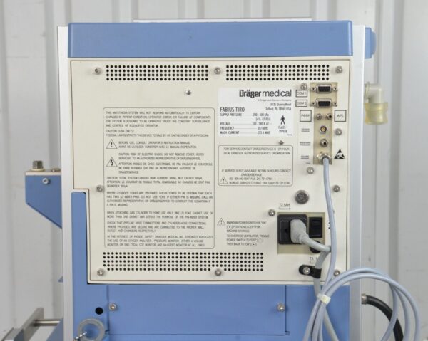 Drager Fabius Tiro Anesthesia Machine 8608400-05