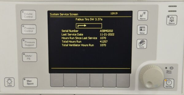 Drager Fabius Tiro Anesthesia Machine 8608400-05
