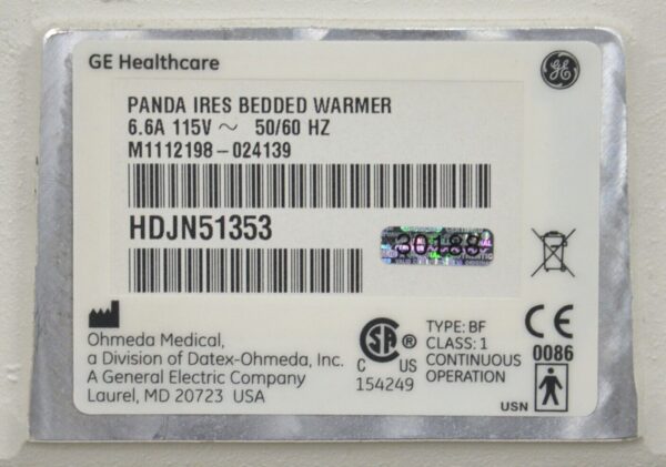 GE Healthcare Panda Ires Bedded Baby Warmer