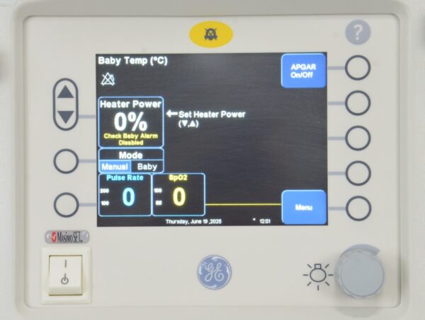 GE Healthcare Panda Ires Bedded Baby Warmer Masimo SpO2 1502 T-Piece Blender & Scale
