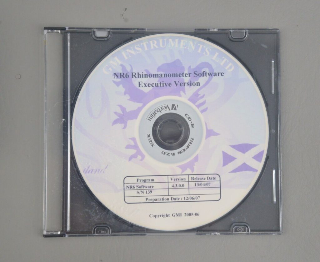 GM Instruments NR6 Rhinomanometer Anterior/Posterior Rhinomanometry ...