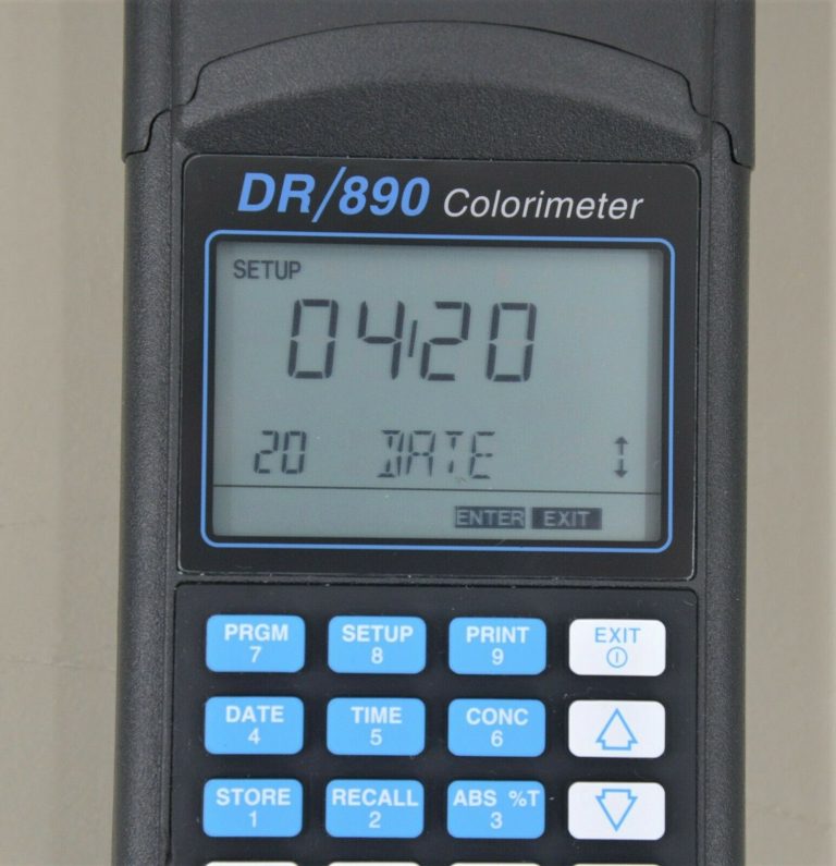 Hach DR/890 Portable Data Logging Colorimeter Instrument P/N 4847060