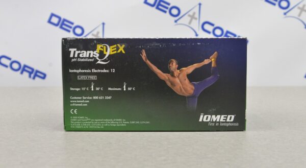 Iomed TransQFlex Iontophoresis Electrodes 5000033 Box of 12