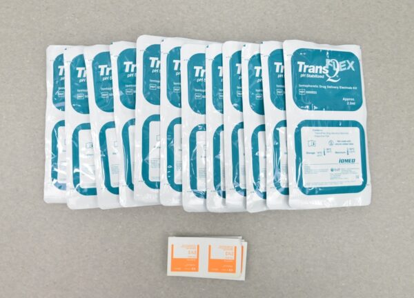 Iomed TransQFlex Iontophoresis Electrodes 5000033 Box of 12