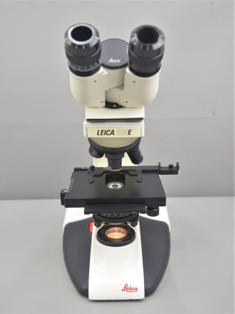 Leica DME Upright Compound Binocular Microscope w/ 4x 10x 40x