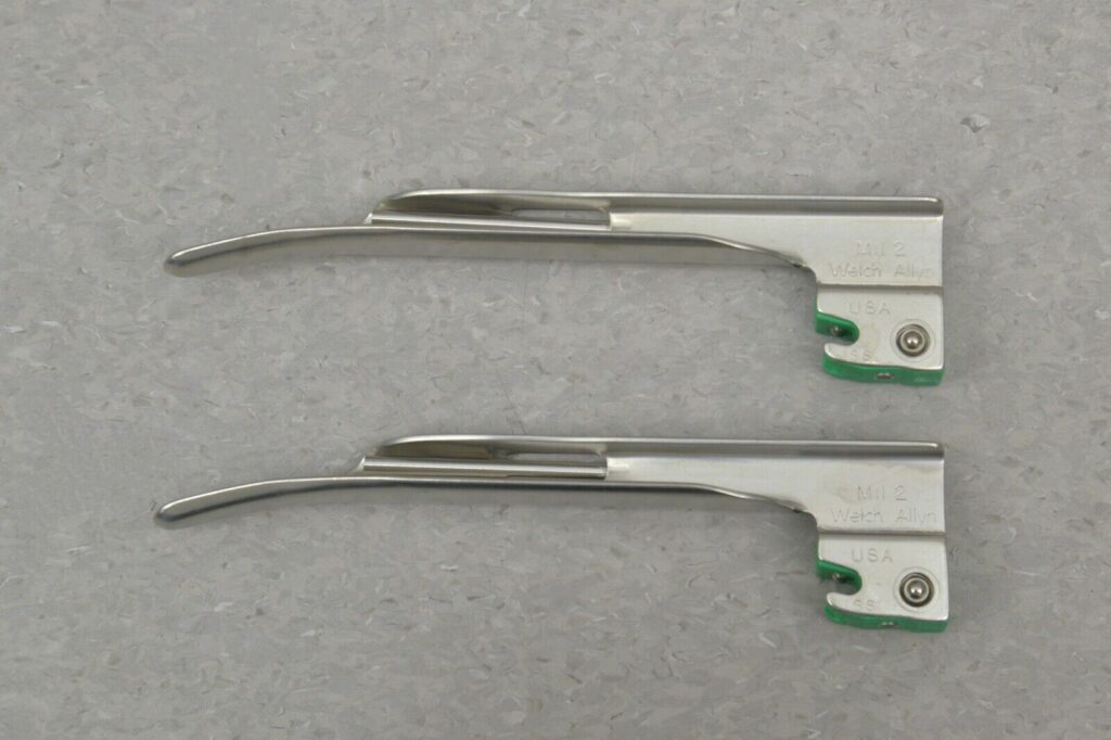Lame De Laryngoscope à Fibres Optiques Welch Allyn MAC 4, Modèle 69064 - Occasion Vérifiée