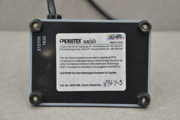 Lot of 2 Crosstex SPS Medical 37°C Dry Block Incubator NDB-036 13mm