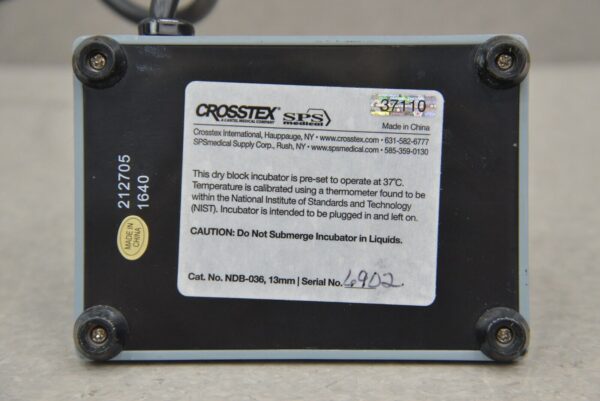 Lot of 2 Crosstex SPS Medical 37°C Dry Block Incubator NDB-036 13mm