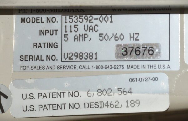 Midmark 153592-001 UltraComfort Dental Chair
