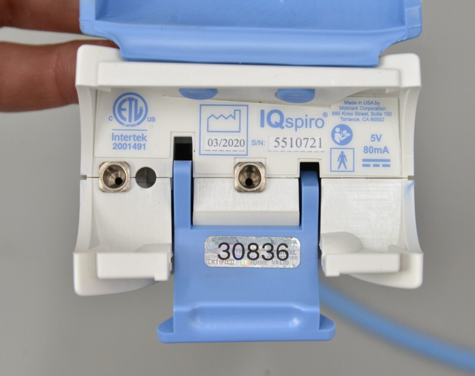 Midmark IQspiro Digital Spirometer with Case and Accessories Rhino