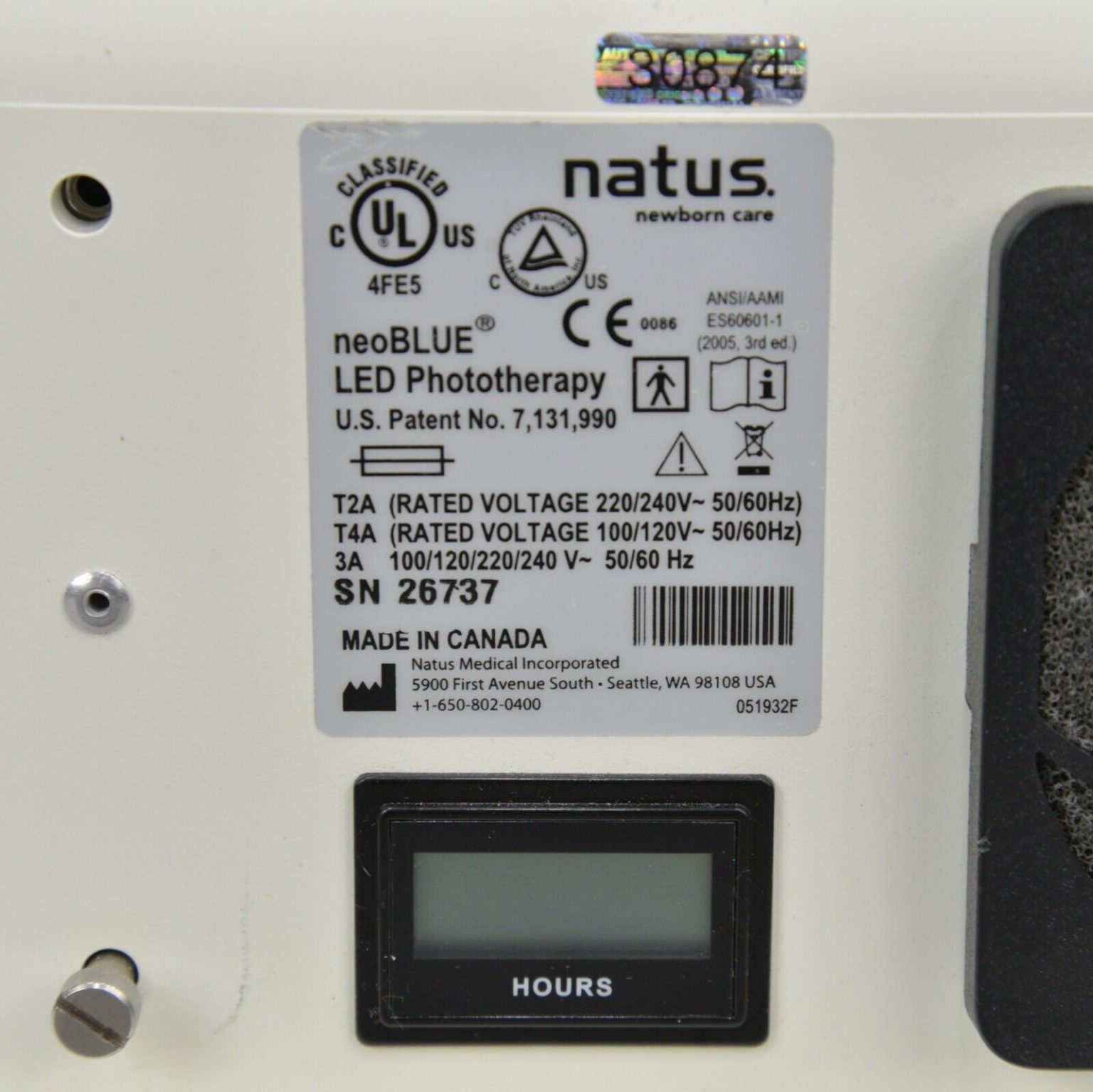 Natus neoBLUE LED Phototherapy System Rhino Trade LLC