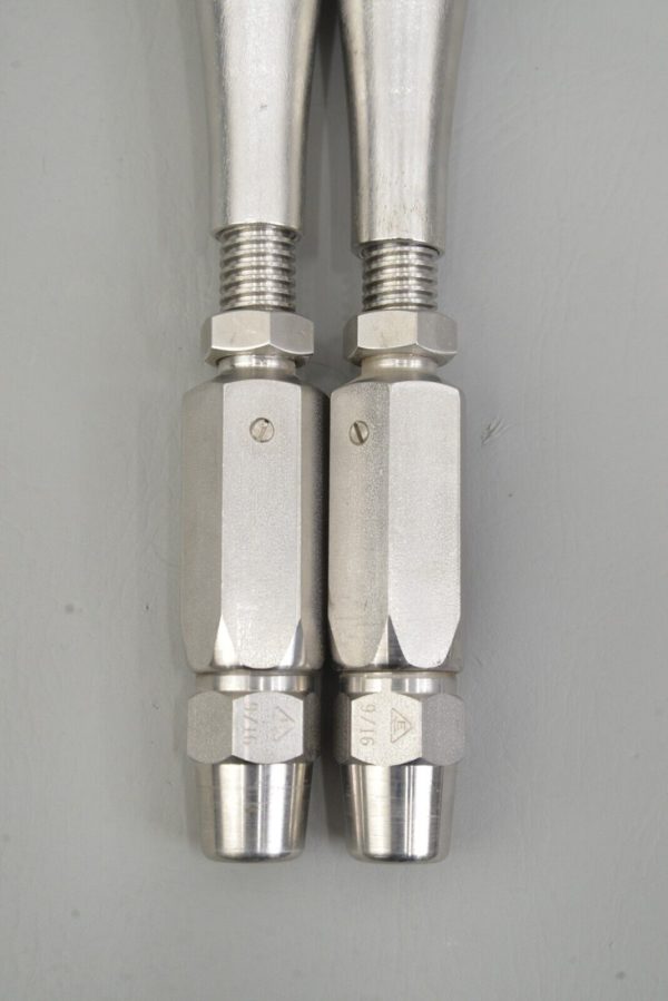 New Lot of 2 Electroline Closed Body Turnbuckle w/ Sister Hooks 9/16"