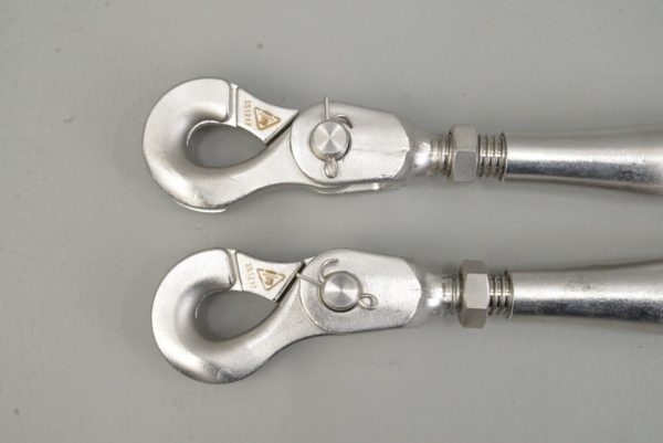 New Lot of 2 Electroline Closed Body Turnbuckle w/ Sister Hooks 9/16"