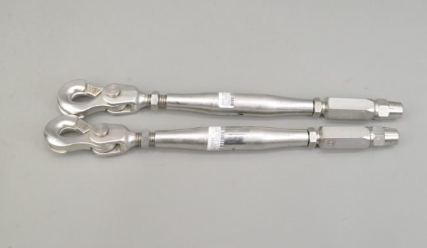 New Lot of 2 Electroline Closed Body Turnbuckle w/ Sister Hooks 9/16"