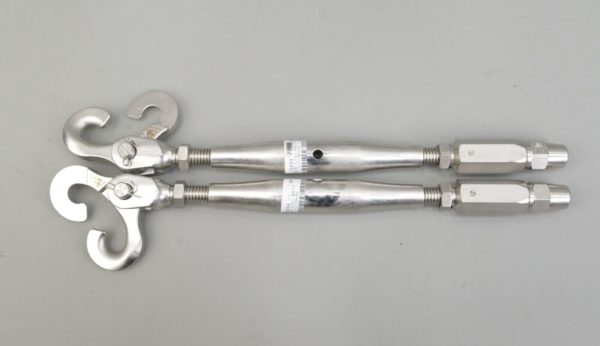 New Lot of 2 Electroline Closed Body Turnbuckle w/ Sister Hooks 9/16"