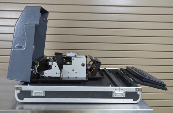 NewBold Addressograph 320 Embossing Machine With Keyboard & Case