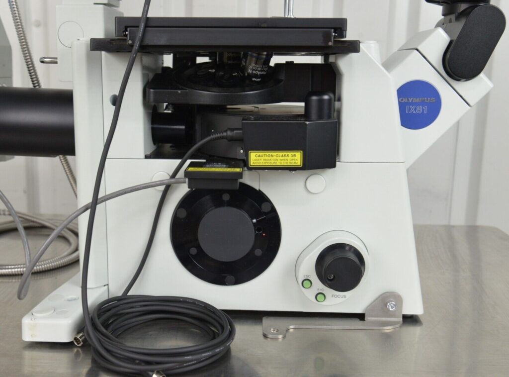 Olympus IX81 Microscope Fluoview FV1000 Confocal Laser Scanning