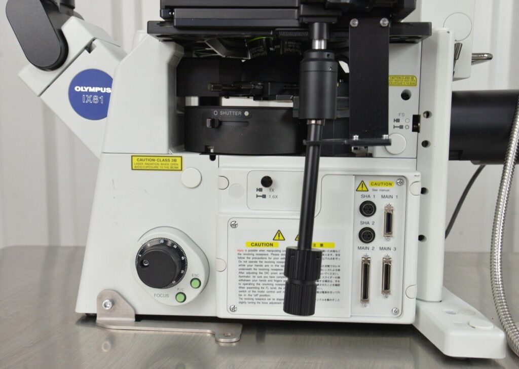 Olympus IX81 Microscope Fluoview FV1000 Confocal Laser Scanning