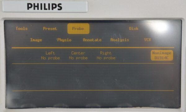 Philips HP Sonos 5500 M2424A Ultrasound System W/ Philips 21221A Doppler Probe