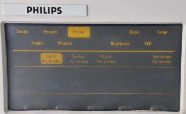 Philips HP Sonos 5500 M2424A Ultrasound System W/ Philips 21221A Doppler Probe