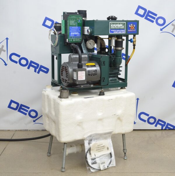 Ramvac Bulldog QT 2 809E.1050.1 Dental Vacuum System W/ 15 Gal Box