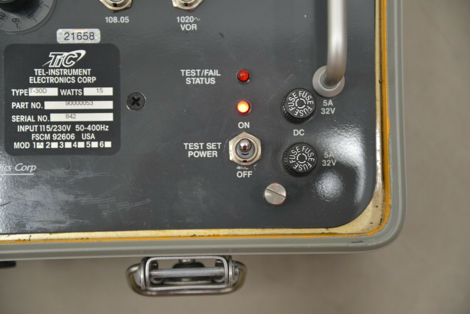 Model T-30CM Test Set Radio TIC Tel-Instrument Electronics Corp 