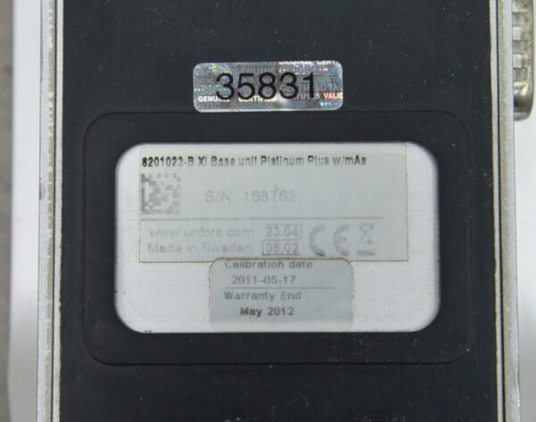Unfors RaySafe 8201023-B Xi Radiation Meter Base Unit Platinum Plus W/ mAs