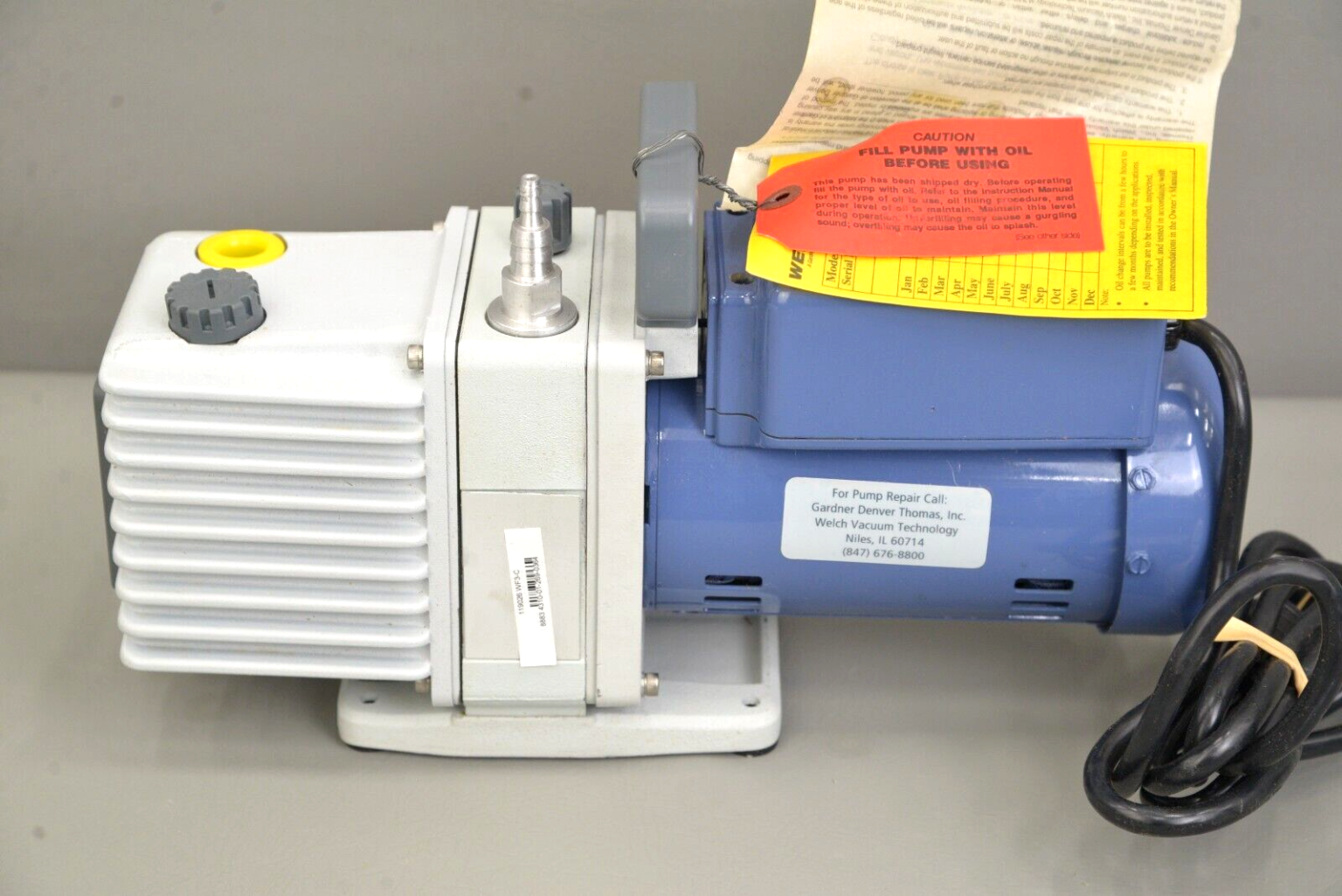 Welch 8905 Direct Drive High Vacuum Pump Bluffton Motor – Rhino Trade LLC