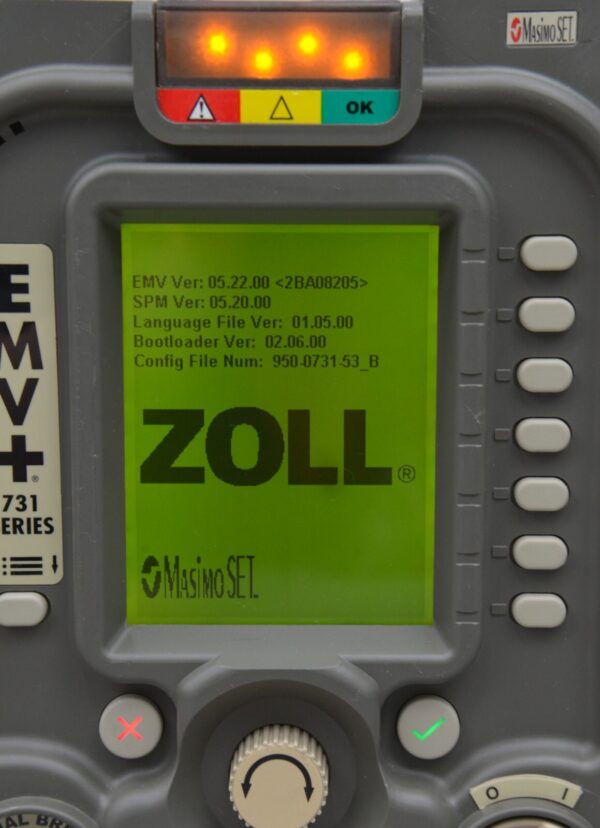 Zoll Uni-Vent EMV+ 731 Series Ventilator W/ Masimo SpO2
