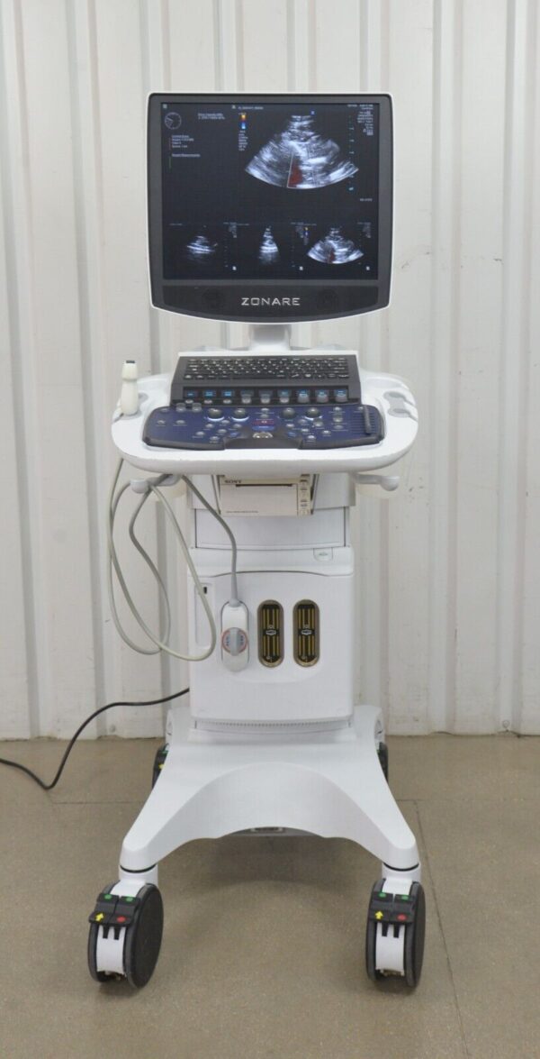 Zonare Mindray ZS3 Ultrasound System REF 88000-00 W/ Zonare P4-1c Transducer
