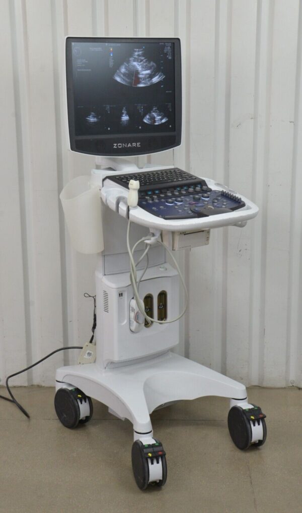 Zonare Mindray ZS3 Ultrasound System REF 88000-00 W/ Zonare P4-1c Transducer