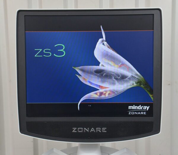 Zonare Mindray ZS3 Ultrasound System REF 88000-00 W/ Zonare P4-1c Transducer