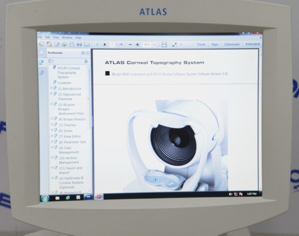 Carl Zeiss Atlas 9000 Corneal Topographer w/ Windows 7